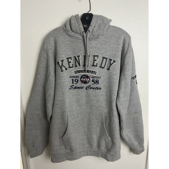 Prairie Mountain Kennedy Space Center NASA Genuine Issue Hoodie Grey Sz XL - Picture 3 of 16